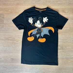 Black Mickey Mouse boys Halloween T-Shirt and Orange Accents